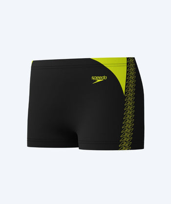 Speedo aquashorts til gutter - Hyperboom Splice - Svart/gul
