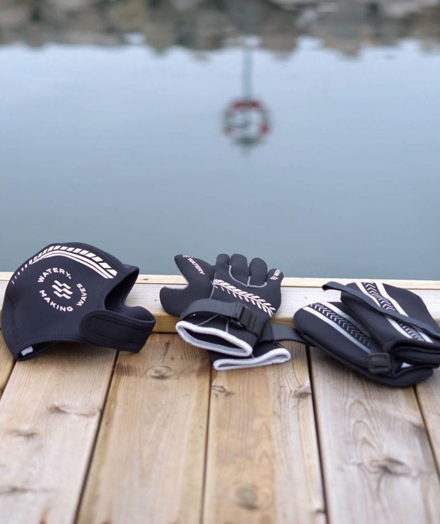 Watery neoprensett - Thermal Reptile (3 mm) - Svart/sølv