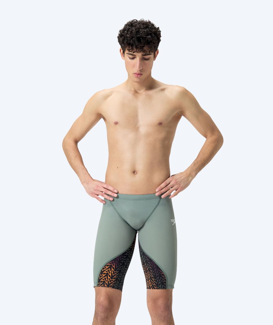 Speedo konkurransebukser til menn - LZR Ignite - Grønn/oransje