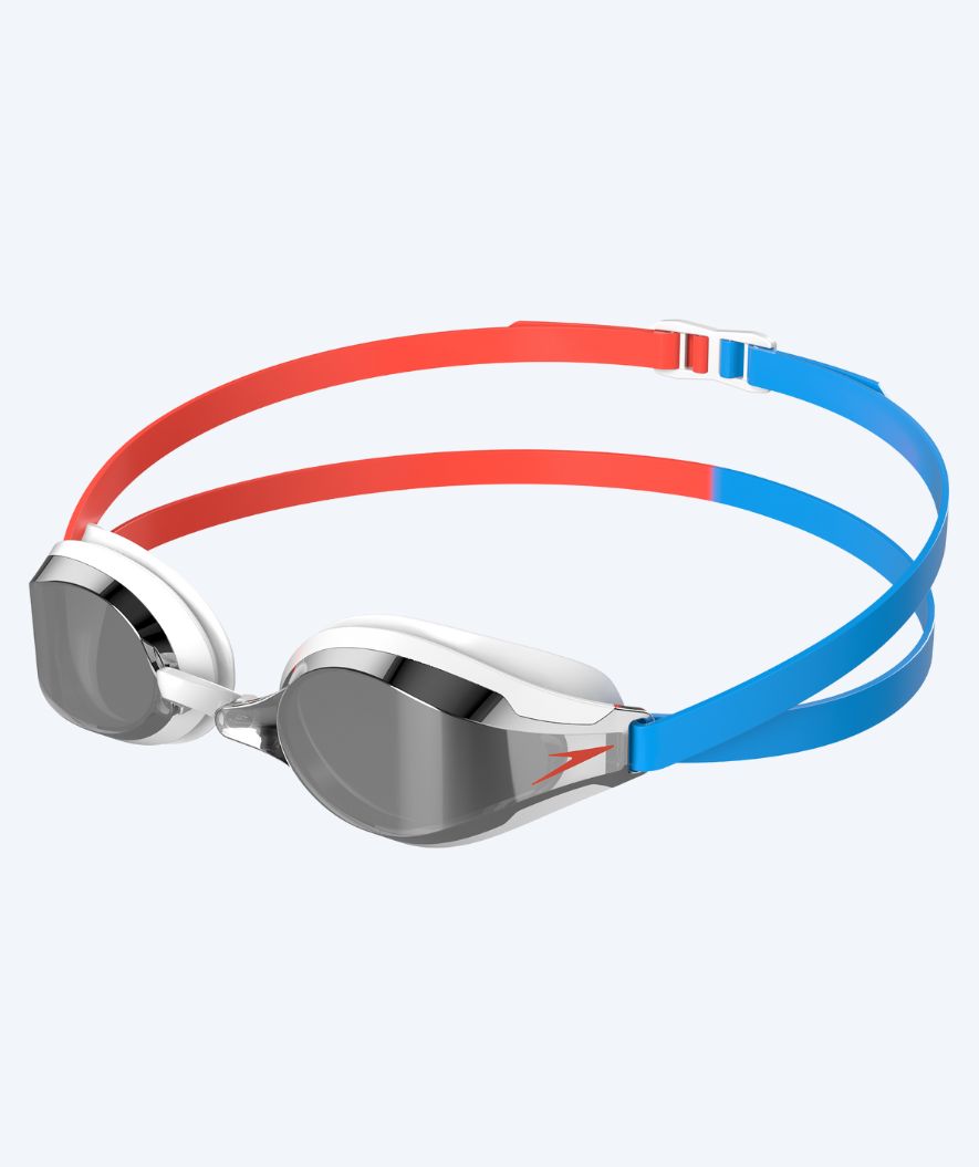 Speedo Elite svømmebriller - Fastskin Speedsocket 2 Mirror - Rød/Blå