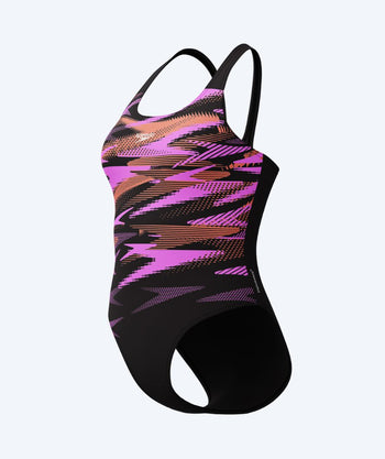 Speedo badedrakt til damer - Hyperboom Placement Muscleback - Svart/rosa