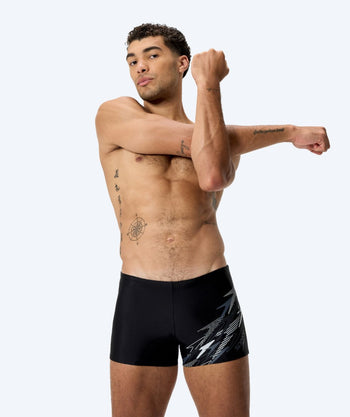 Speedo aquashorts til menn - Medley Logo - Svart/lys grå
