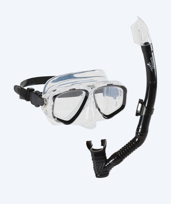 Speedo Combo snorkelsett til voksne - Adventure - Svart