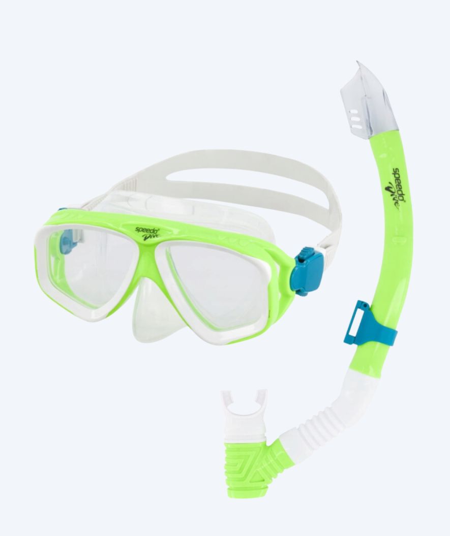 Speedo Combo snorkelsæt til junior (6-16) - Adventure - Grønn/klar
