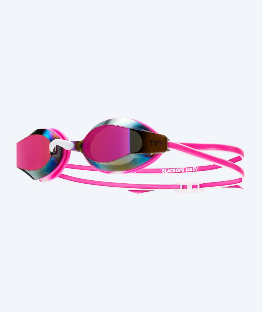 TYR svømmebriller - Blackops 140 EV Mirrored - Rosa/hvit