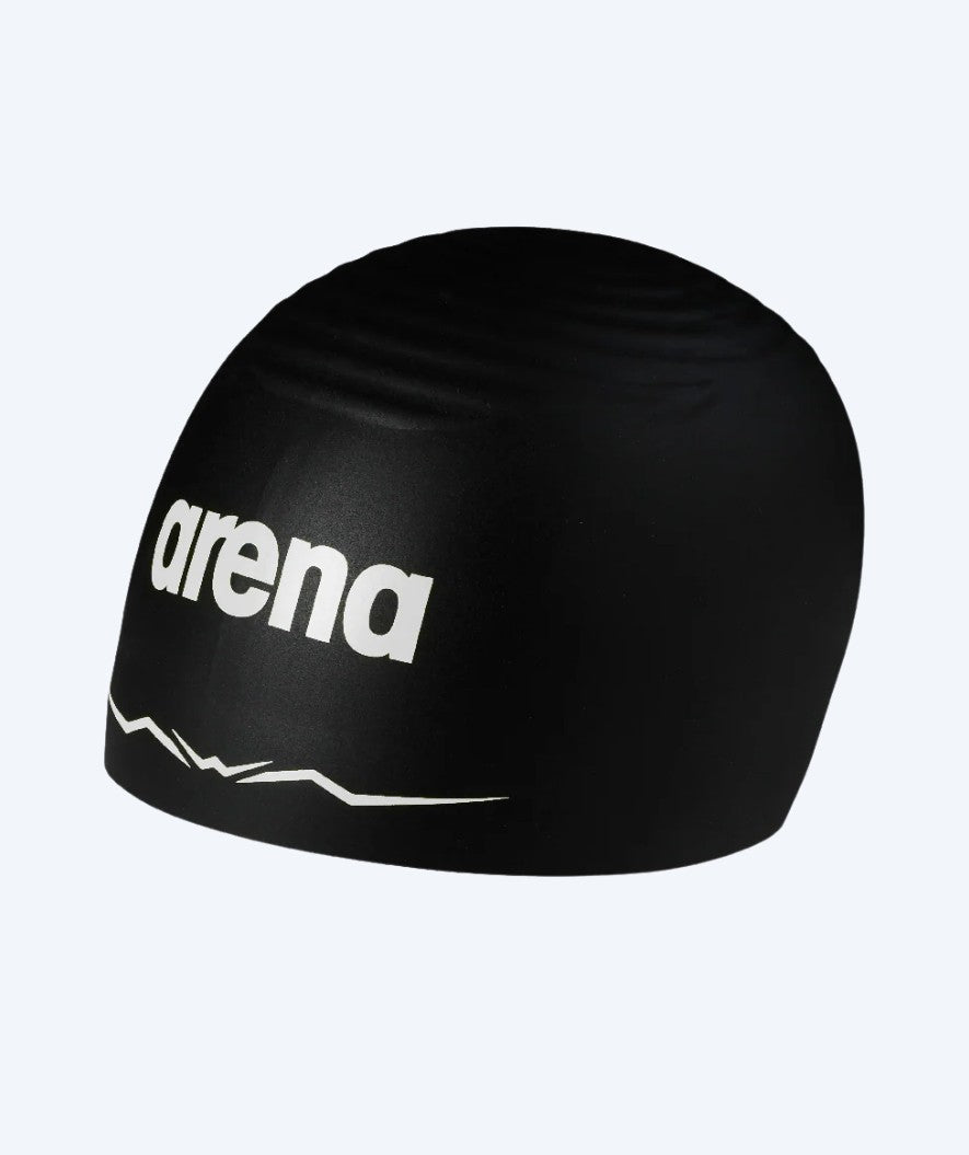 Arena konkurranse badehette - Aquaforce Wave Cap - Svart/Hvit