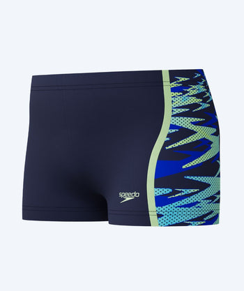 Speedo aquashorts til gutter - Hyperboom Splice - Mørkeblå/Lyseblå