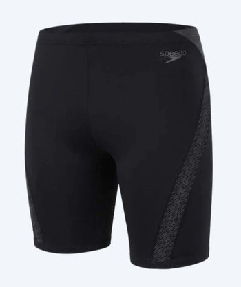 Speedo lange badebukser til menn - Hyperboom Splice - Svart/Grå