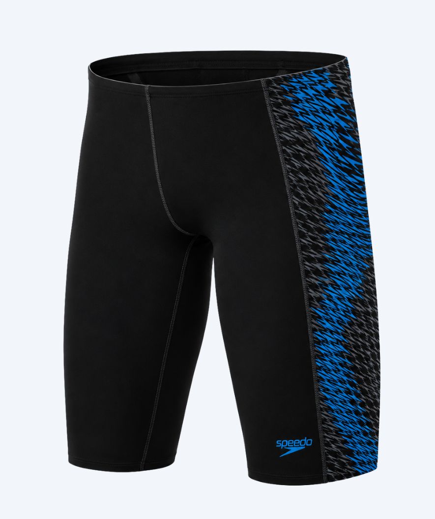 Speedo lange badebukser til menn - Endurance Max Tech Pannel - Svart/Mørkeblå