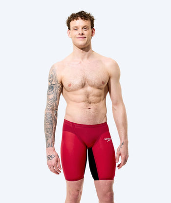 Speedo konkurransebukser til menn - LZR Pure Valor 2.0 - Mørkerød/Svart