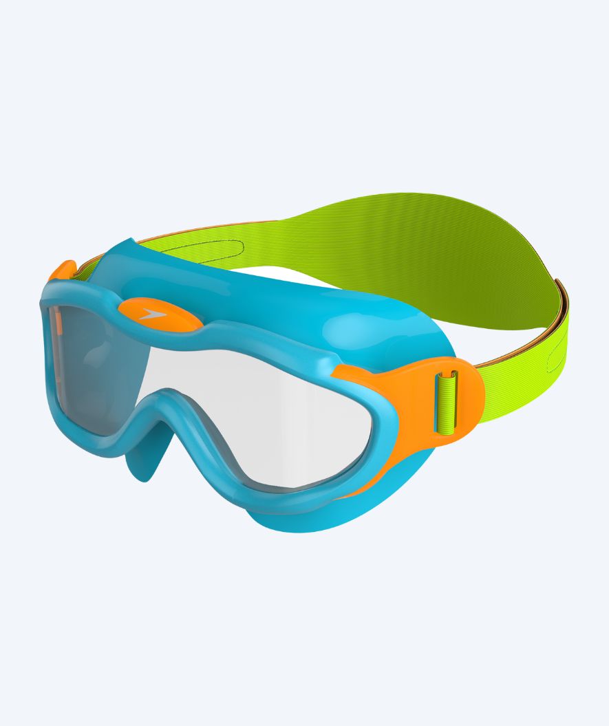 Speedo svømmebriller til barn (2-6) - Sea Squad Mask - Lyseblå/Lysegrønn