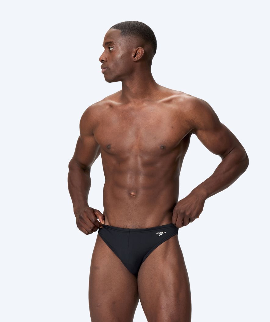 Speedo trekantede badebukser til menn - Solid - Svart
