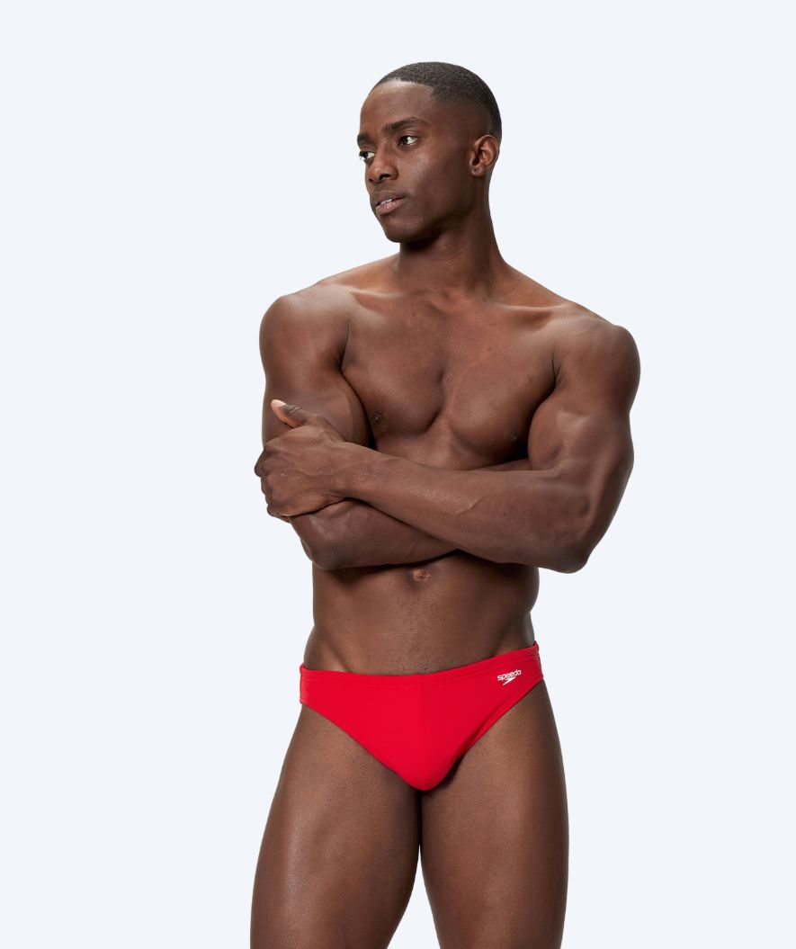 Speedo trekantede badebukser til menn - Solid - Rød