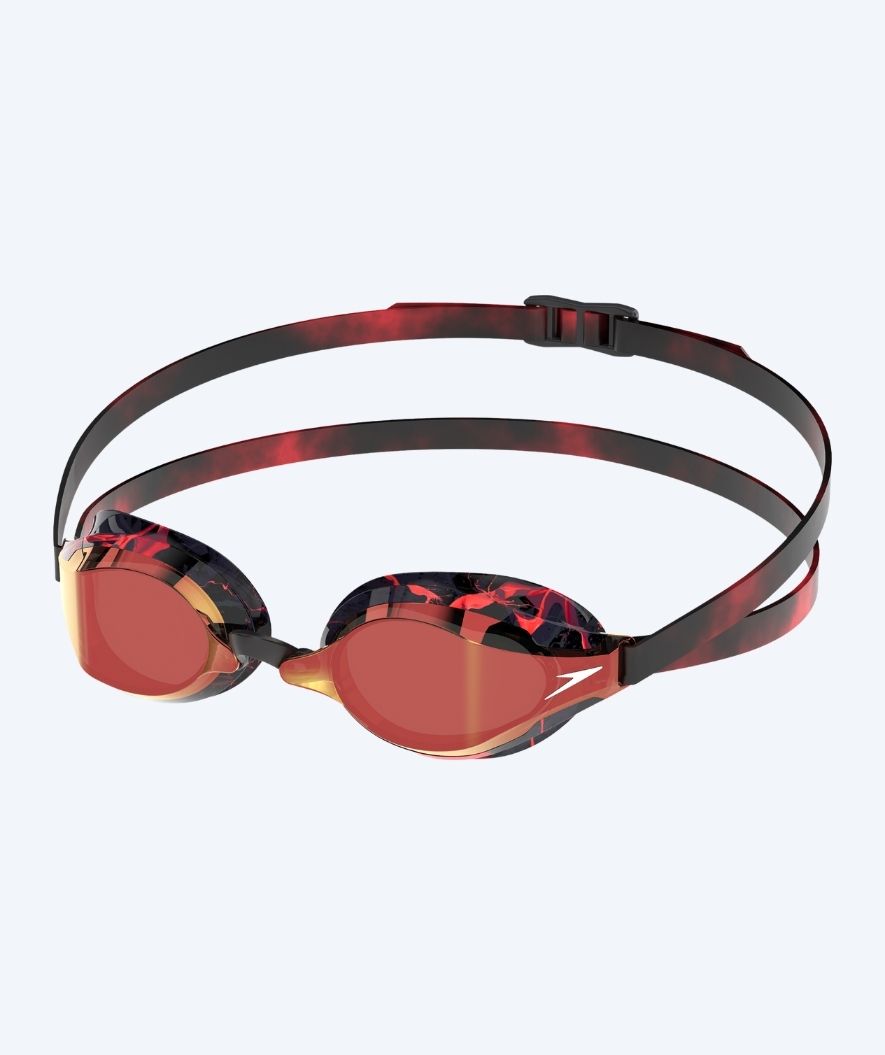 Speedo Elite svømmebriller - Fastskin Speedsocket 2 Mirror - Svart/Rød (Limited 2026)