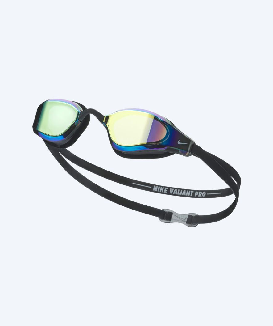 Nike Elite svømmebriller - Valiant Pro Mirror - Svart/Gull