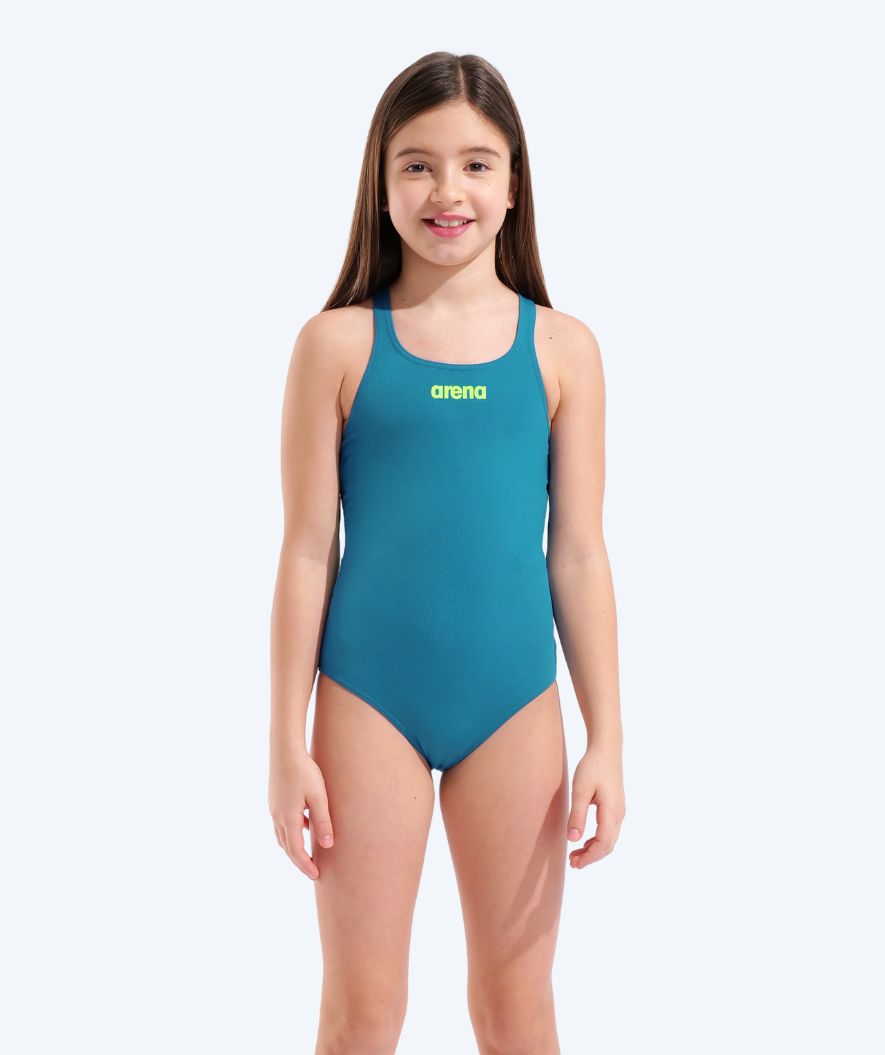Arena badedrakt til jenter - Team Swim Pro Solid - Blå