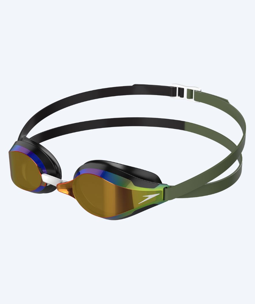 Speedo Elite svømmebriller - Fastskin Speedsocket 2 Mirror - Grønn/svart