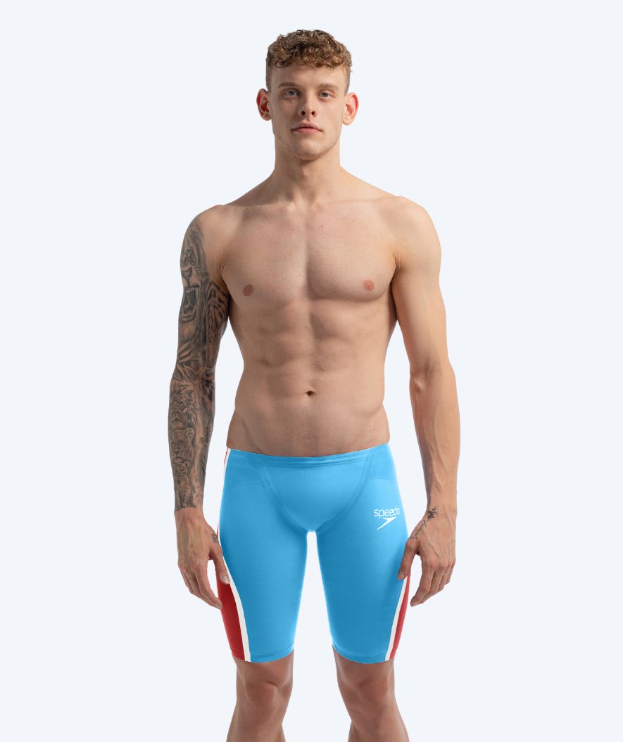 Speedo konkurransebukser til menn - LZR Pure Intent 2.0 - Blå/rød