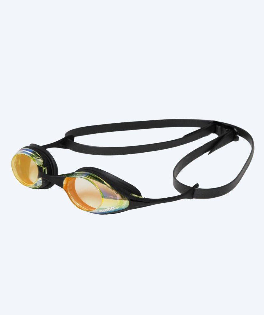 Arena svømmebriller - Cobra SWIPE Mirror - Svart/gul