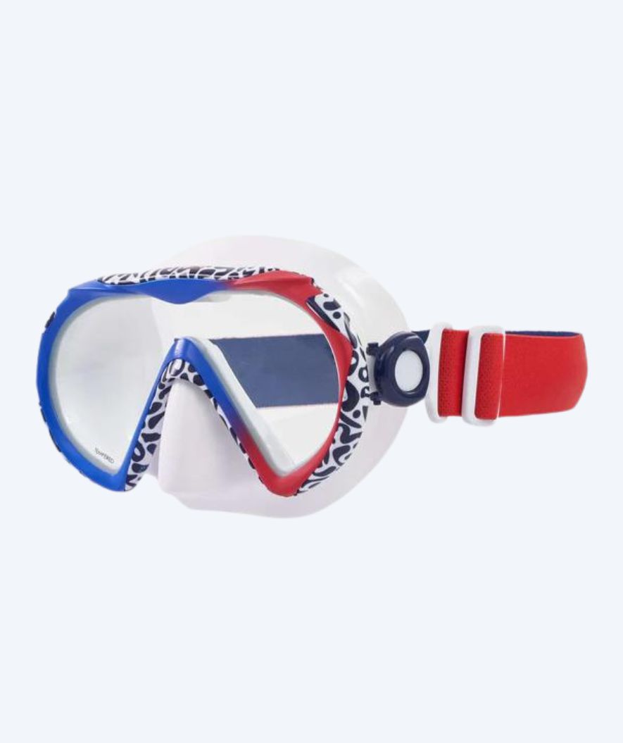 Aqualung dykkermaske til voksne - Compass - blå/rød