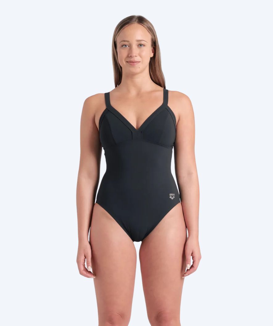 Arena badedrakt til damer - Lara - Mørk grå