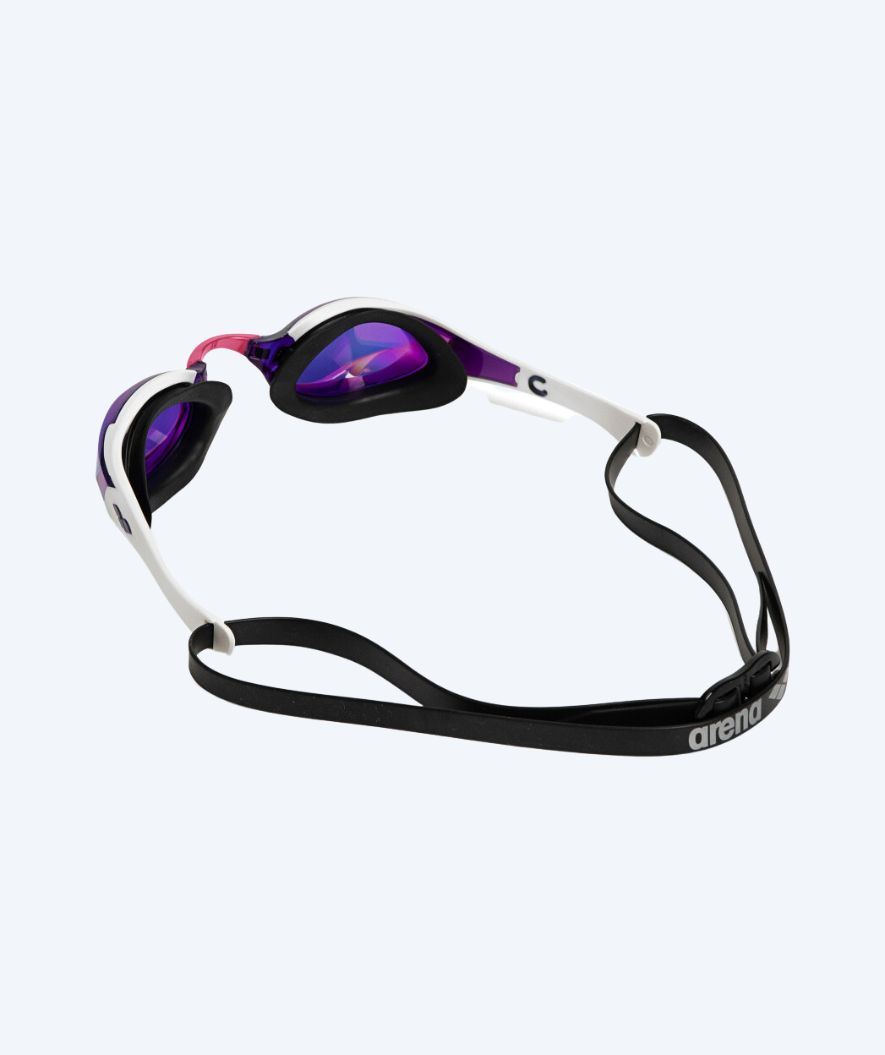 Arena Elite svømmebriller - Cobra Edge SWIPE Mirror - Hvit/lilla