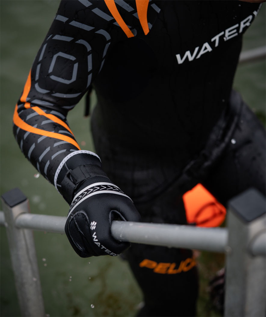 Watery neoprenhansker - Reptile (3 mm) - Svart