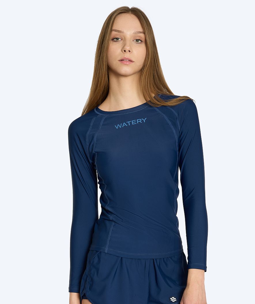 Watery UV-trøye til dam - Remington Langermet Rashguard - Mørkeblå