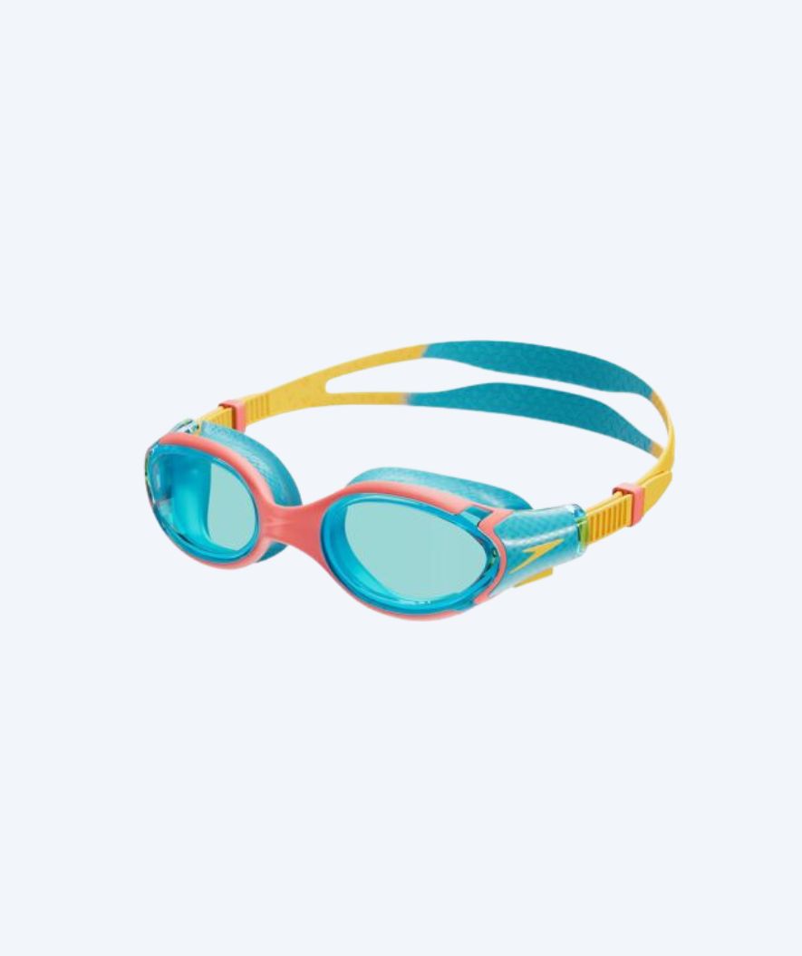 Speedo svømmebriller til barn (6-14) - Biofuse 2.0 - Blå/rød