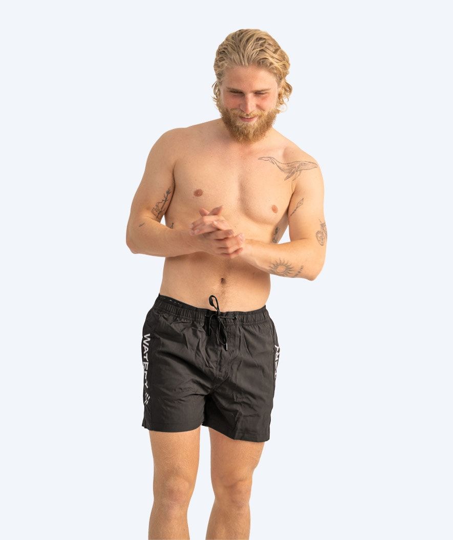 Watery badeshorts til menn - Signature Eco - Svart