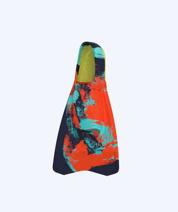 Speedo svømmeføtter - Medium Blade - Rød/mørkeblå