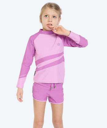 Watery UV-trøye til barn - Manami Langermet Rashguard - Atlantic Purple