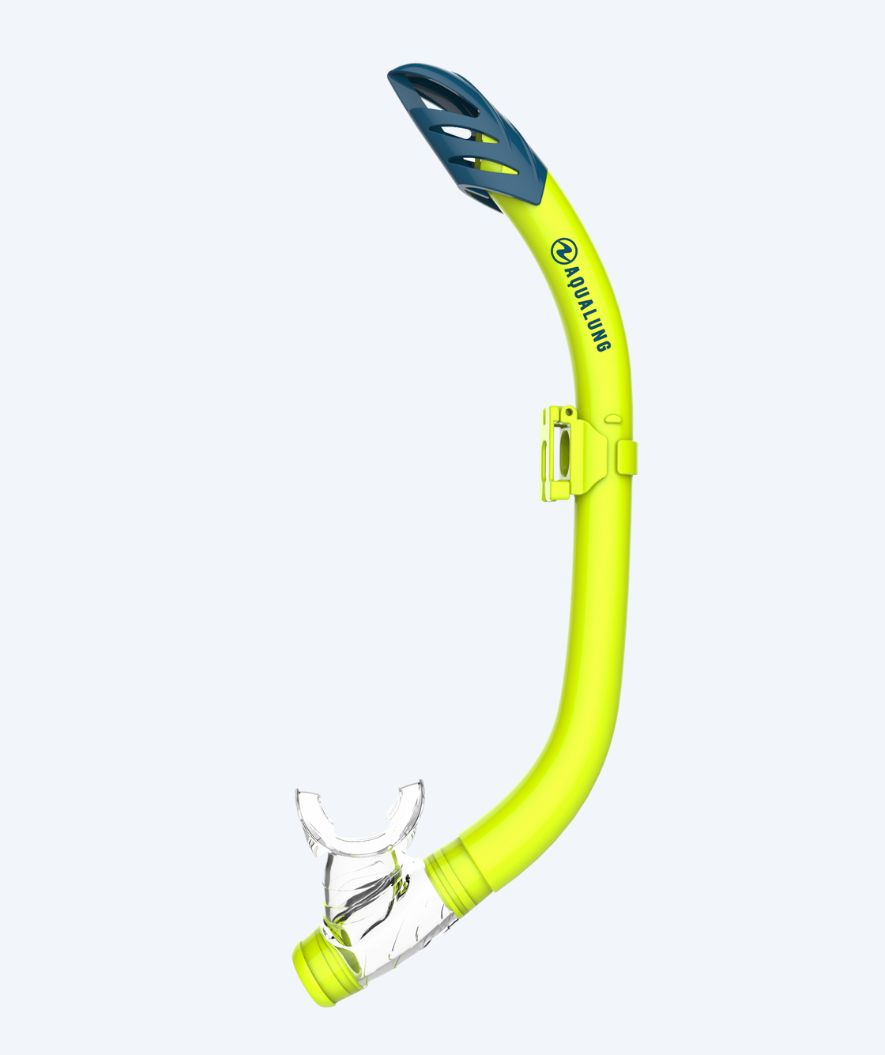Aqualung snorkel til voksne - Pike - Gul/petrol