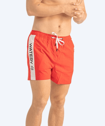 Watery badeshorts til menn - Signature Eco - Rød