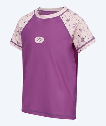 Watery UV-trøye til barn - Brandman Kortermet Rashguard - Rosa/lilla