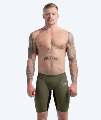 Speedo konkurransebukser til menn - LZR Pure Valor 2.0 - Grønn/svart