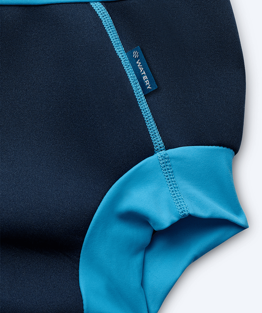 Watery bleiebadebukser til barn - Neoprene Swim Nappy - Atlantic Blue