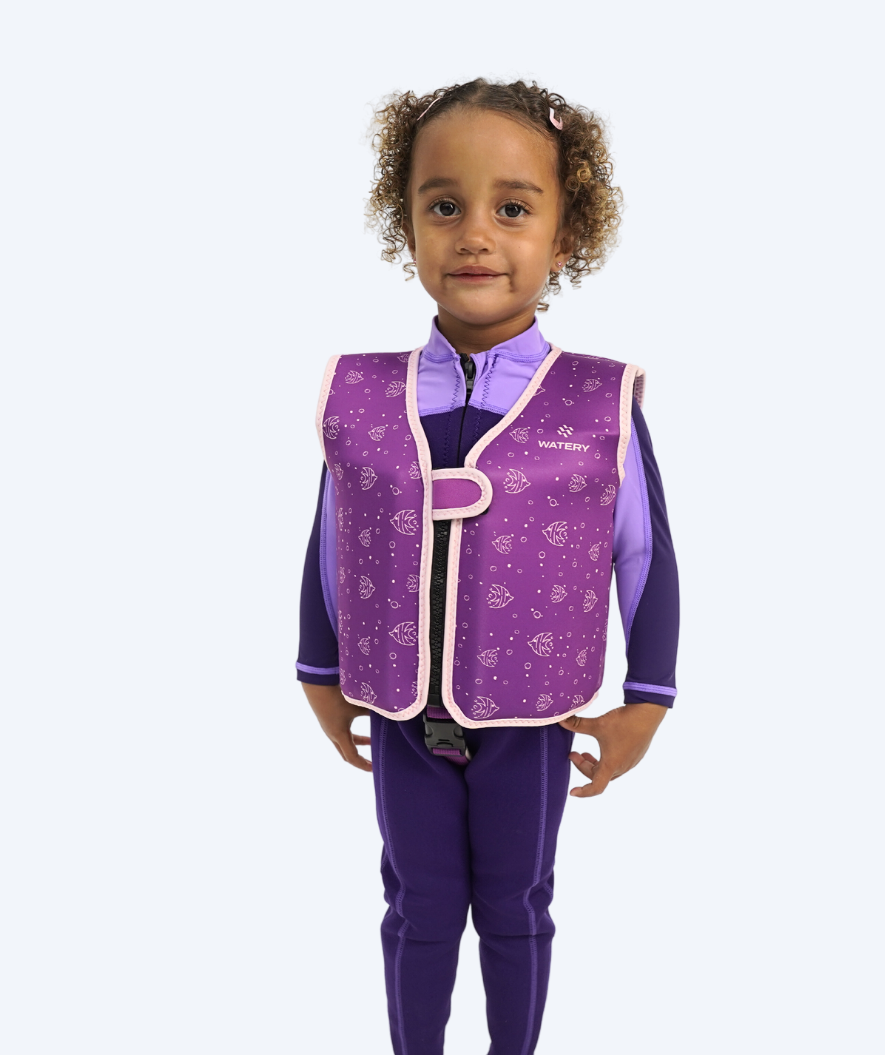 Watery svømmevest til barn (1-6) - Splashy - Lilla