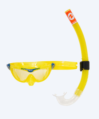 Aqualung Combo snorkelsett til barn (4-8) - Combo Mix - Gul/petrol