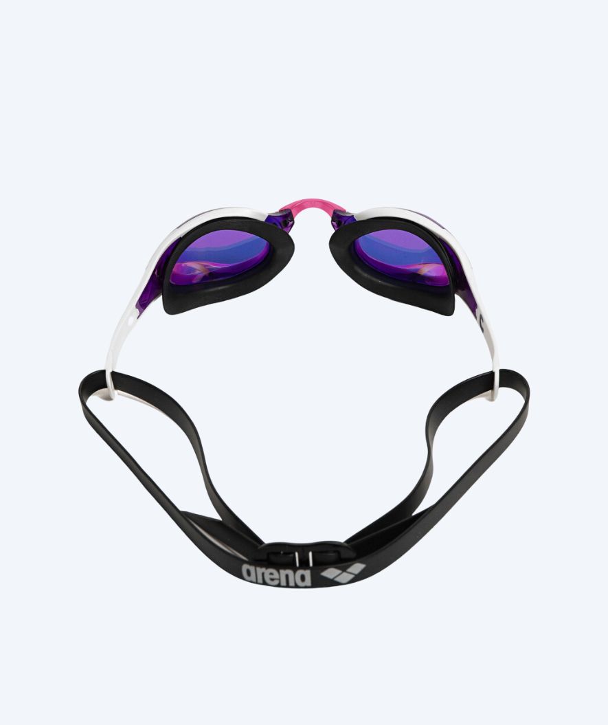 Arena Elite svømmebriller - Cobra Edge SWIPE Mirror - Hvit/lilla