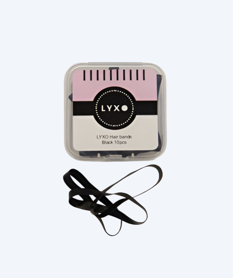 Lyxo hårstrikker til svømming (10 stk) - Svart