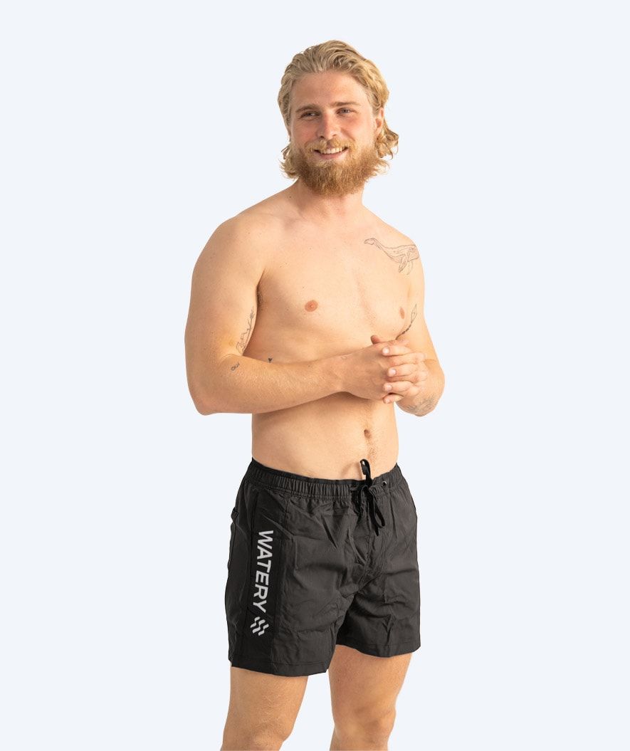 Watery badeshorts til menn - Signature Eco - Svart