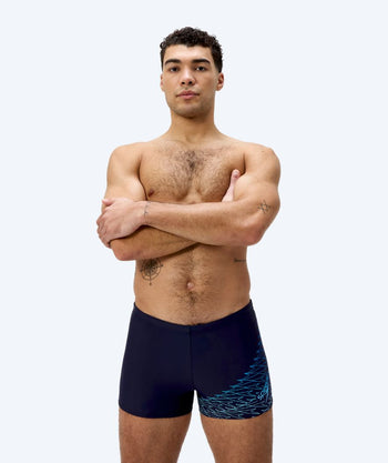 Speedo aquashorts til menn - Medley Logo - Mørkeblå/lyseblå