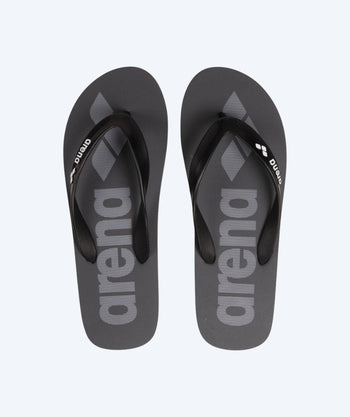 Arena flip-flops til voksne - Mørk grå/svart