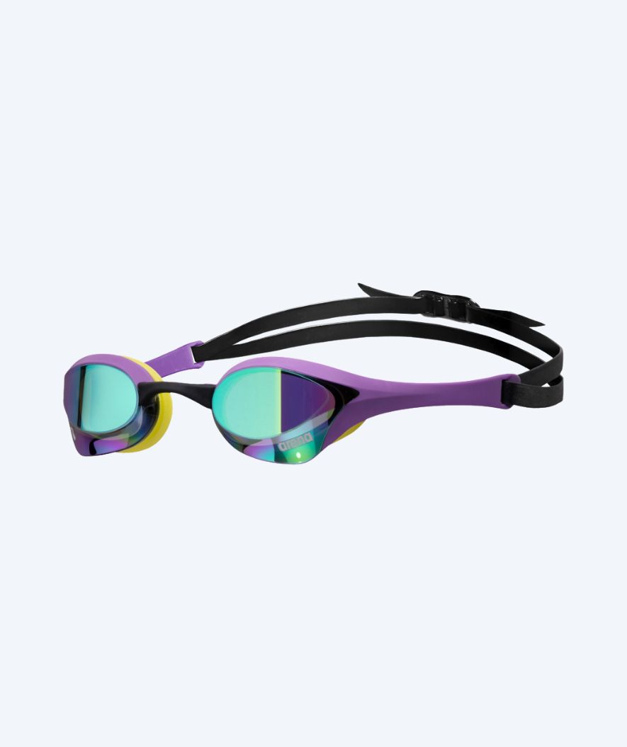 Arena Elite svømmebriller - Cobra Ultra SWIPE Mirror - Turkis/lilla (Limited 2026)