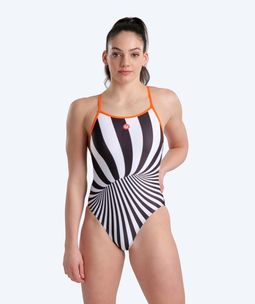 Arena badedrakt til damer - Crazy - Svart/hvit