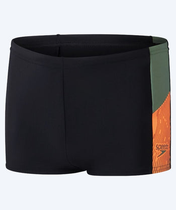 Speedo aquashorts til gutter - Dive - Svart/Oransje