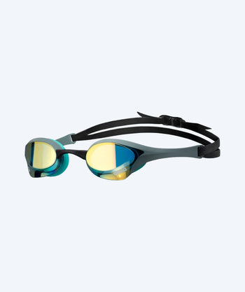 Arena Elite svømmebriller - Cobra Ultra SWIPE Mirror - Gull/svart (Limited 2026)