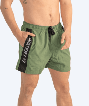 Watery badeshorts til menn - Signature Eco - Dust Green