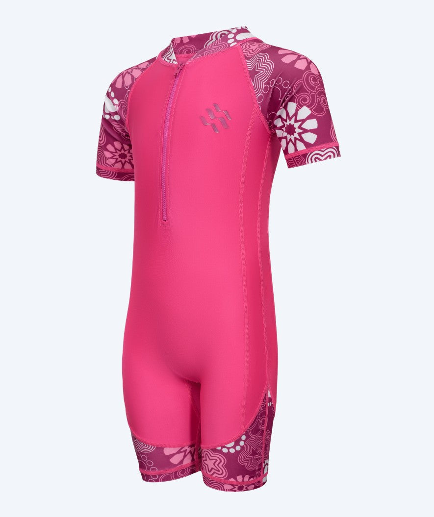 Watery UV-drakt til barn - Athena Kortermet Rashguard - Rosa